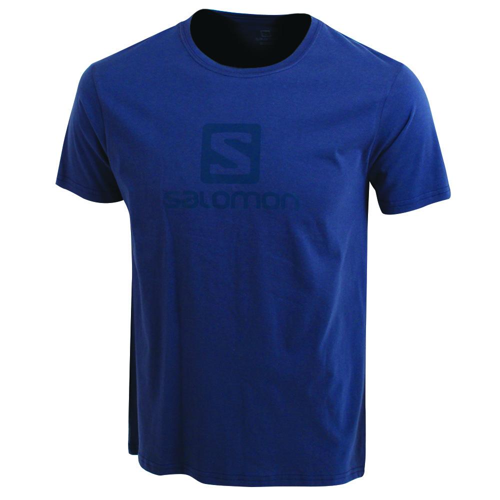 Salomon Singapore Kids T-shirts - ACHIEVE SS TE B Navy | 25437-VHMO